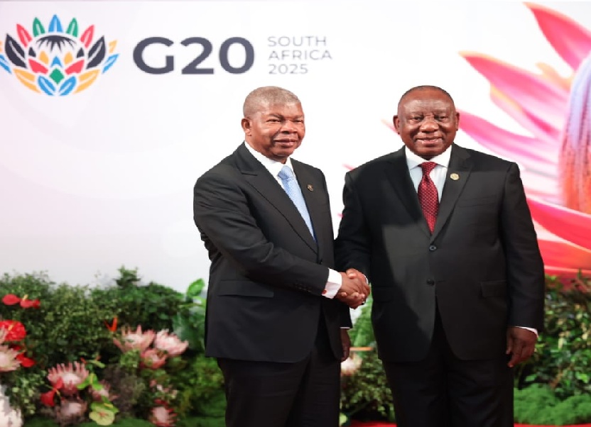 PRESIDENTE JOÃO LOURENÇO RECEBIDO PELO HOMOLÓGO DA ÁFRICA DO SUL NA CIMEIRA DO G20